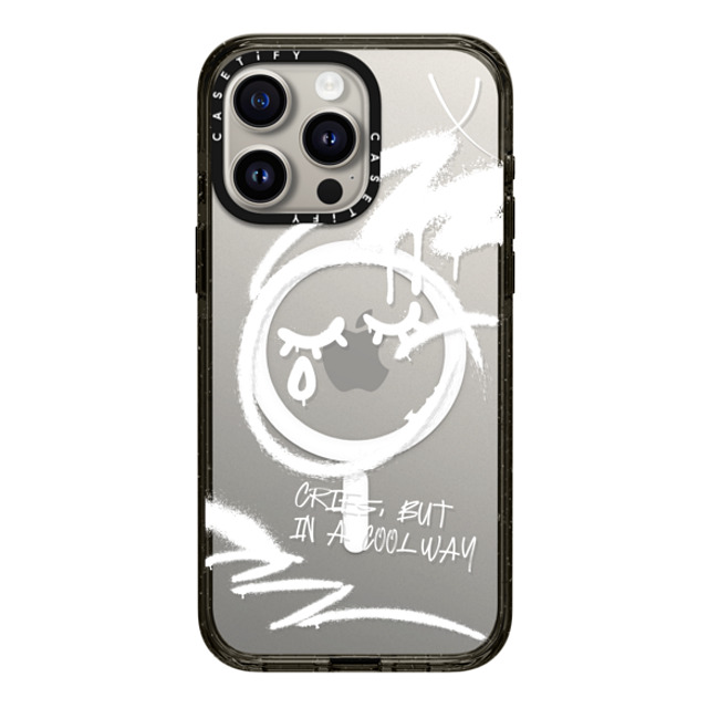 CASETiFY iPhone 15 Pro Max ケース ブラック インパクトケース MagSafe対応 Monochrome,Street Art Monochrome,Street Art Cries, But in a Cool Way Father's Day CASETiFY iPhone 15 Pro Max ケース ブラック インパクトケース MagSafe対応 Monochrome,Street Art Monochrome,Street Art Cries, But in a Cool Way Father's Day