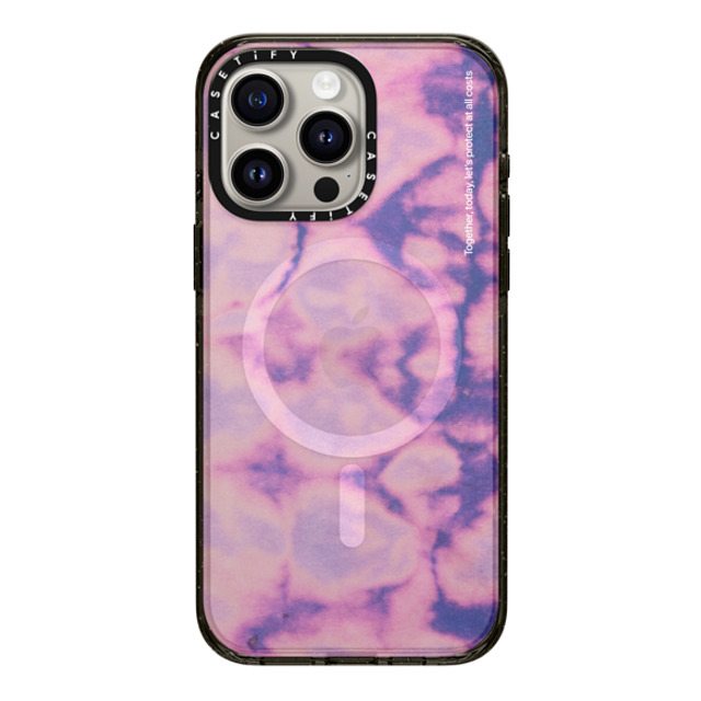 CASETiFY iPhone 15 Pro Max ケース ブラック インパクトケース MagSafe対応 Abstract Abstract Lilac Purple Dye Father's Day CASETiFY iPhone 15 Pro Max ケース ブラック インパクトケース MagSafe対応 Abstract Abstract Lilac Purple Dye Father's Day