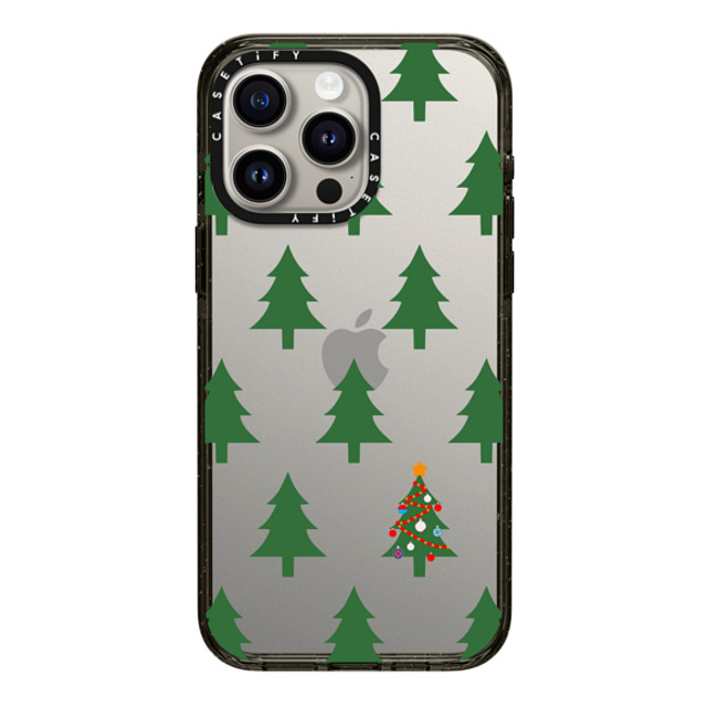 CASETiFY iPhone 15 Pro Max ケース ブラック インパクトケース O Christmas Tree casetify_artist