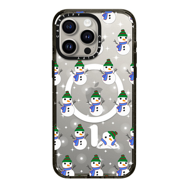 CASETiFY iPhone 15 Pro Max ケース ブラック インパクトケース MagSafe対応 Snowman Meltdown casetify_artist