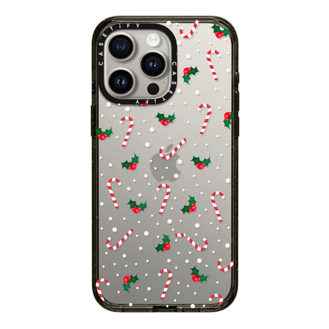 CASETiFY iPhone 15 Pro Max ケース ブラック インパクトケース Candy Cane Crush casetify_artist