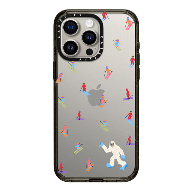 CASETiFY iPhone 15 Pro Max ケース ブラック インパクトケース Ski Free casetify_artist