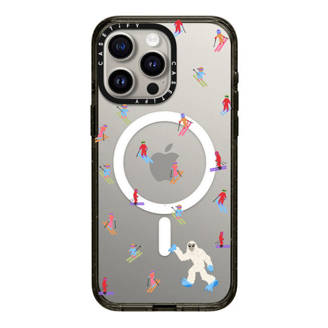 CASETiFY iPhone 15 Pro Max ケース ブラック インパクトケース MagSafe対応 Ski Free casetify_artist