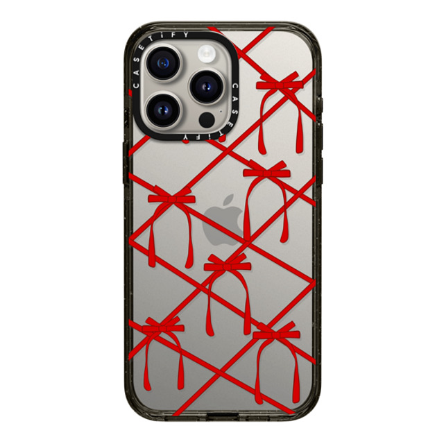 CASETiFY iPhone 15 Pro Max ケース ブラック インパクトケース Bow casetify_artist