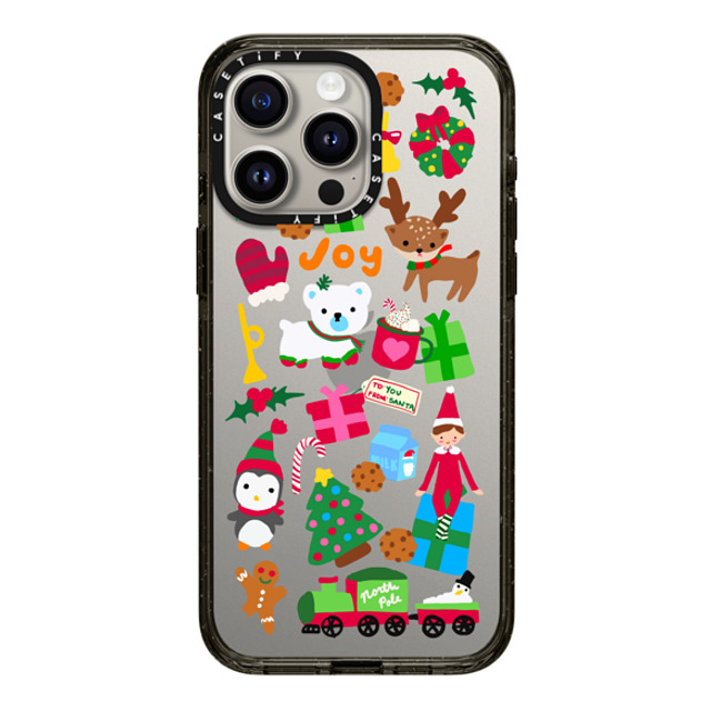 CASETiFY iPhone 15 Pro Max ケース ブラック インパクトケース Holiday Cheer casetify_artist