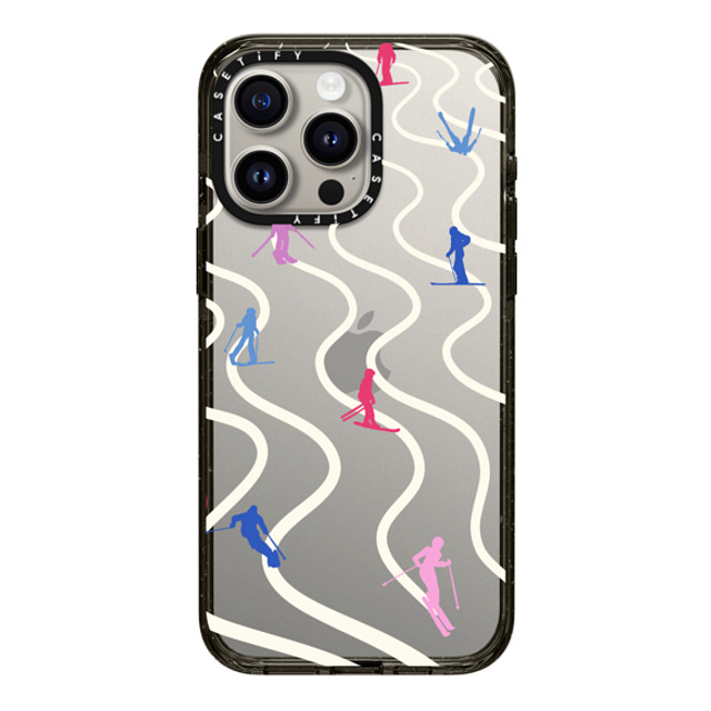 CASETiFY iPhone 15 Pro Max ケース ブラック インパクトケース Downhill Skiing casetify_artist