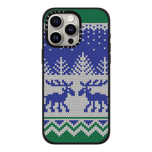 CASETiFY iPhone 15 Pro Max ケース マットブラック インパクトケース MagSafe対応 Christ-Moose Sweater casetify_artist