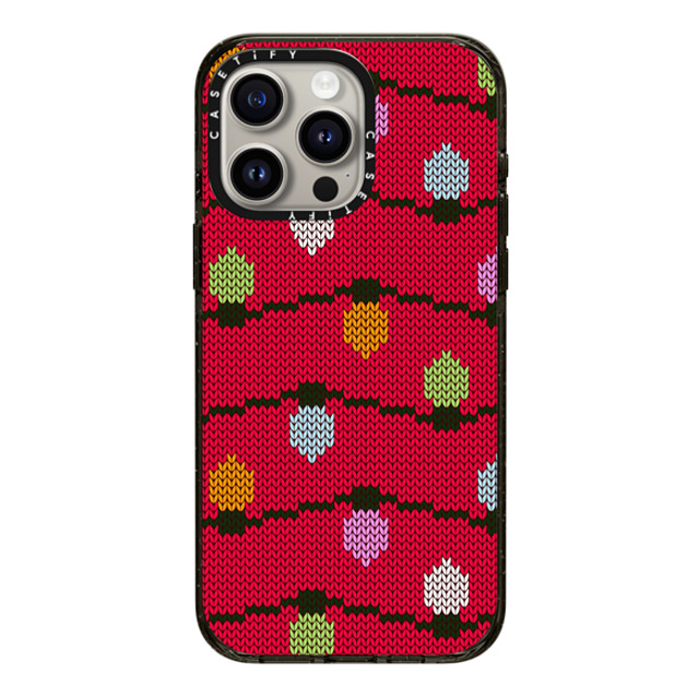 CASETiFY iPhone 15 Pro Max ケース ブラック インパクトケース Ugly Christmas Sweater casetify_artist