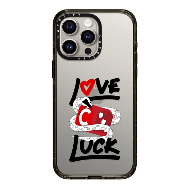 CASETiFY iPhone 15 Pro Max ケース ブラック インパクトケース Lucky Snake Dice casetify_artist