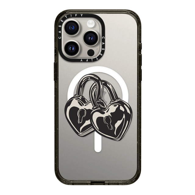 CASETiFY iPhone 15 Pro Max Case Black Impact Case MagSafe Compatible Love Locks casetify_artist CASETiFY iPhone 15 Pro Max Case Black Impact Case MagSafe Compatible Love Locks casetify_artist