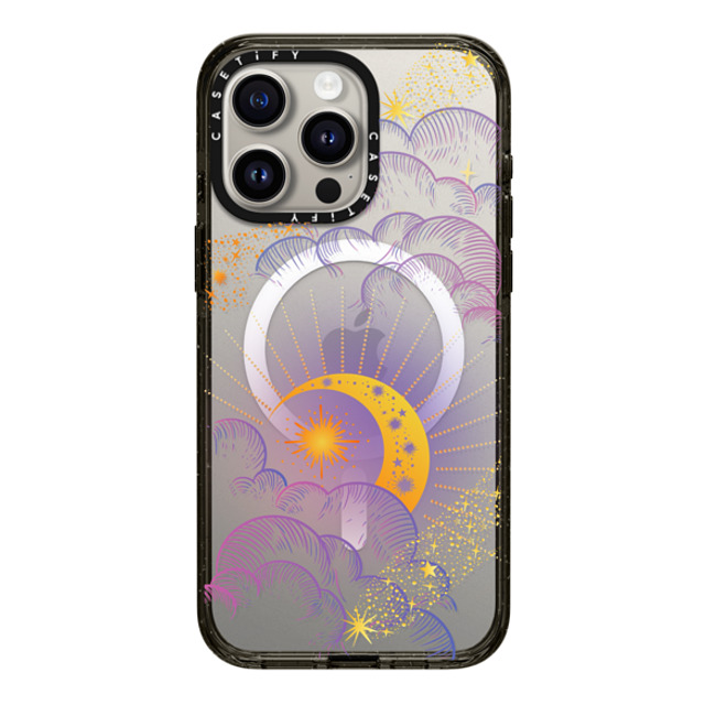 CASETiFY iPhone 15 Pro Max Case Black Impact Case MagSafe Compatible Lunar Glimmer casetify_artist CASETiFY iPhone 15 Pro Max Case Black Impact Case MagSafe Compatible Lunar Glimmer casetify_artist