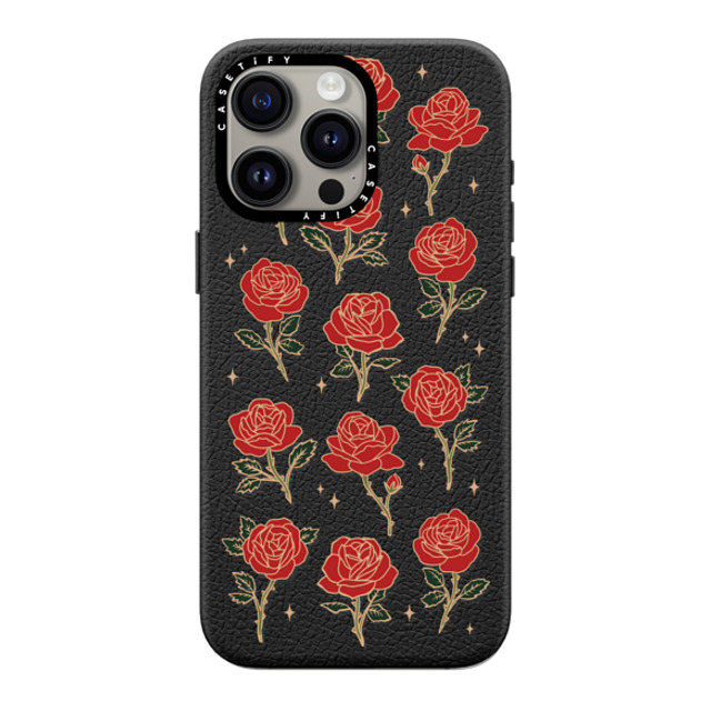 CASETiFY iPhone 15 Pro Max ケース ジェットブラック ペブルケース MagSafe対応 Roses and Thorns casetify_artist Father's Day CASETiFY iPhone 15 Pro Max ケース ジェットブラック ペブルケース MagSafe対応 Roses and Thorns casetify_artist Father's Day