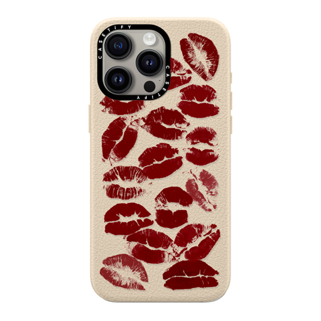 CASETiFY iPhone 15 Pro Max Case オートミルク ペブルケース MagSafe対応 Hot Lips casetify_artist CASETiFY iPhone 15 Pro Max Case オートミルク ペブルケース MagSafe対応 Hot Lips casetify_artist