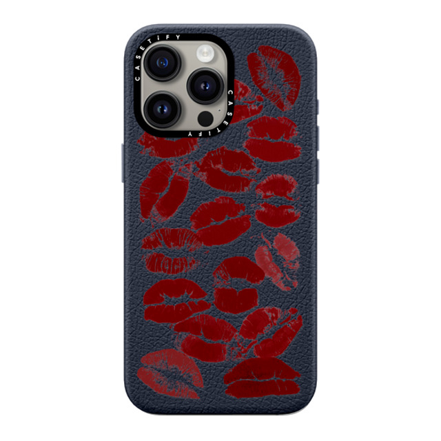 CASETiFY iPhone 15 Pro Max ケース ネイビーブルー ペブルケース MagSafe対応 Hot Lips casetify_artist Halloween CASETiFY iPhone 15 Pro Max ケース ネイビーブルー ペブルケース MagSafe対応 Hot Lips casetify_artist Halloween
