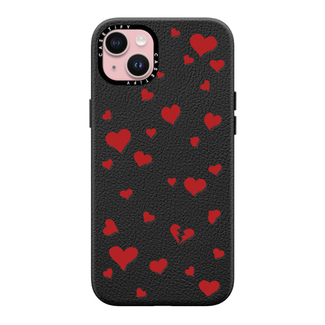 CASETiFY iPhone 15 Plus ケース ジェットブラック ペブルケース MagSafe対応 Lost in Love casetify_artist