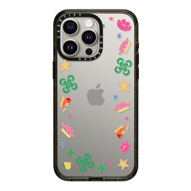 CASETiFY iPhone 15 Pro Max ケース ブラック インパクトケース HAO YUN Case casetify_artist