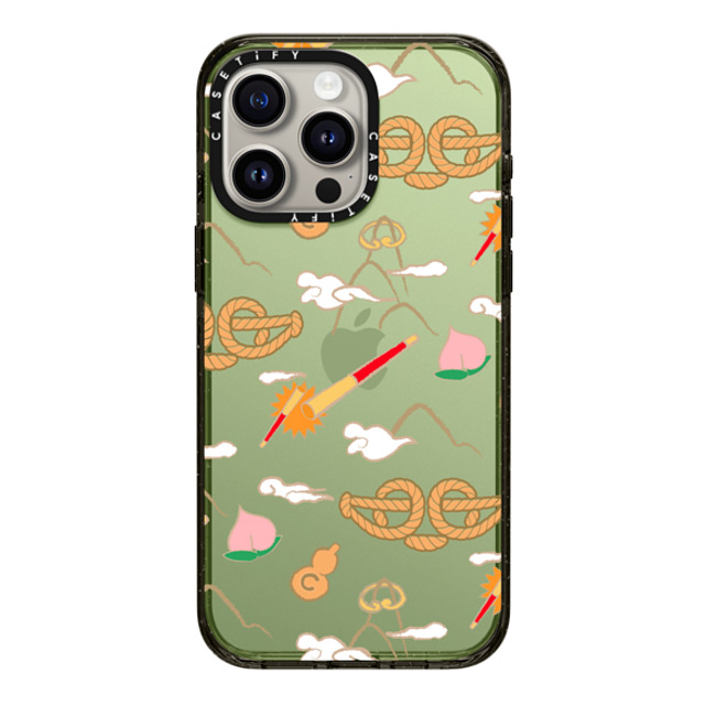 CASETiFY iPhone 15 Pro Max ケース ブラック インパクトケース QI TIAN Case casetify_artist