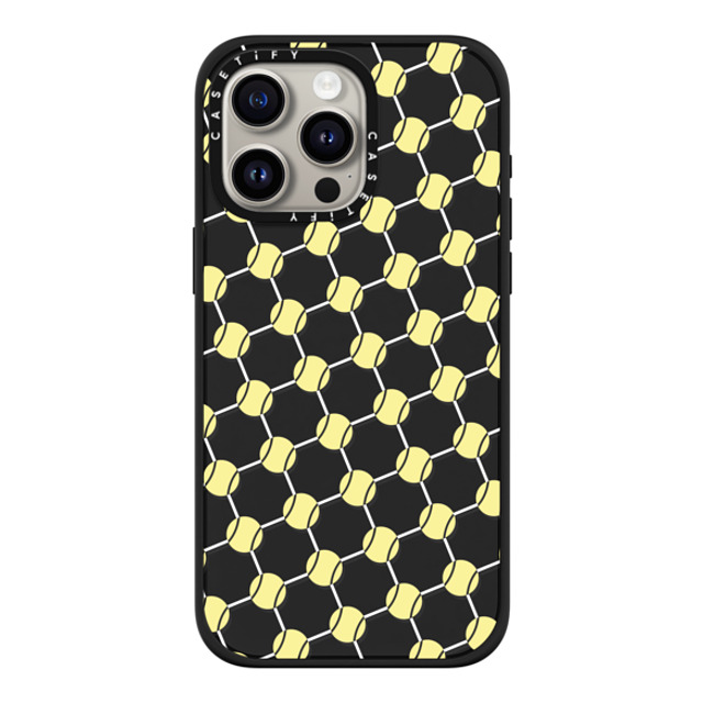 CASETiFY iPhone 15 Pro Max ケース マットブラック インパクトケース MagSafe対応 Tennis Balls casetify_artist