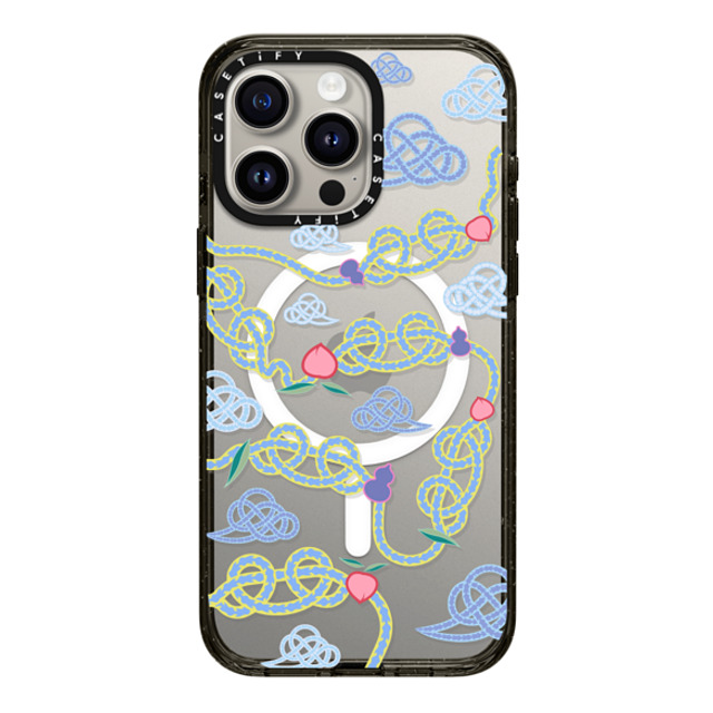 CASETiFY iPhone 15 Pro Max ケース ブラック インパクトケース MagSafe対応 Heavenly Fulfillment casetify_artist