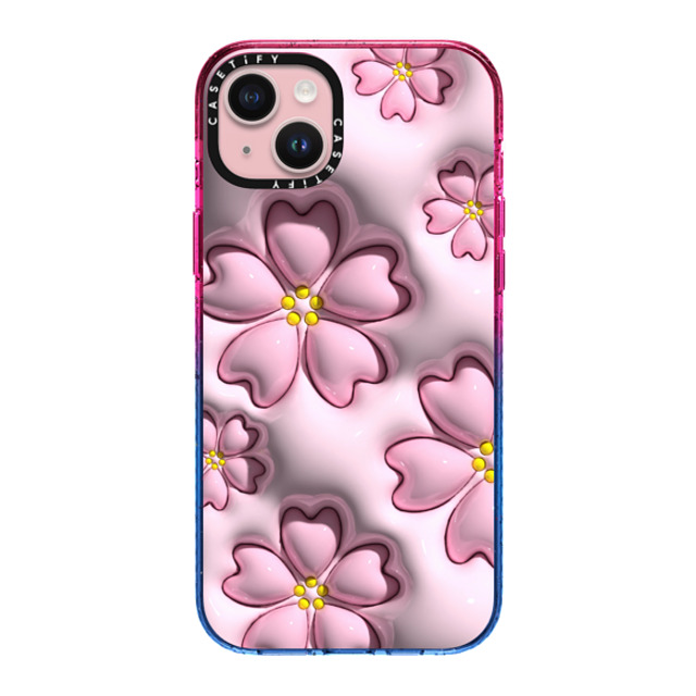 CASETiFY iPhone 15 Plus Case Cotton Candy Impact Case フローラル Sakura CASETiFY iPhone 15 Plus Case Cotton Candy Impact Case フローラル Sakura