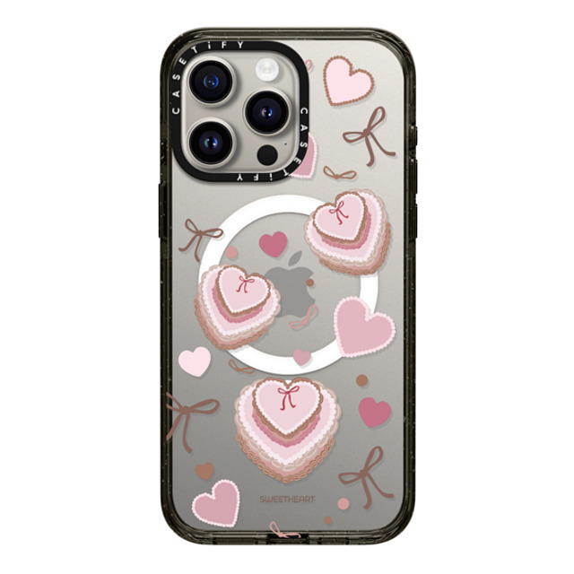 CASETiFY iPhone 15 Pro Max ケース Black インパクトケース MagSafe対応 Sweetheart cake case casetify_artist