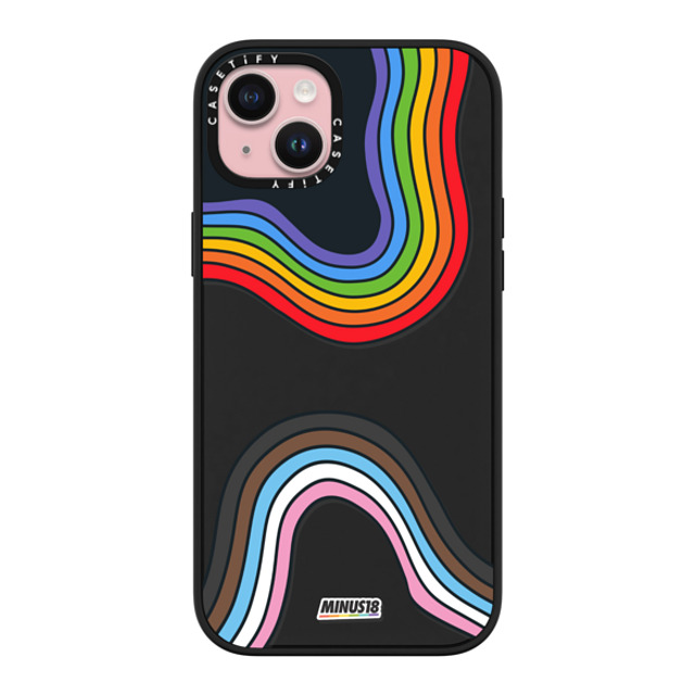 CASETiFY iPhone 15 Plus ケース マットブラック インパクトケース Queer Joy is Fluid by Minus18 casetify_artist Father's Day CASETiFY iPhone 15 Plus ケース マットブラック インパクトケース Queer Joy is Fluid by Minus18 casetify_artist Father's Day