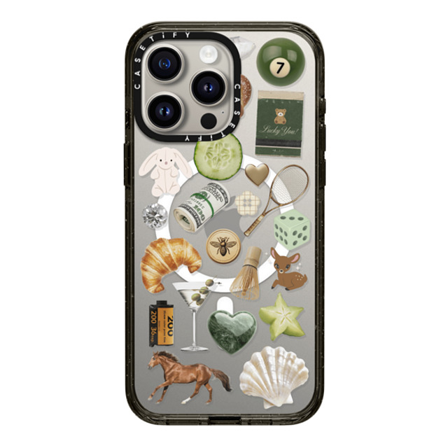 CASETiFY iPhone 15 Pro Max Case Black Impact Case MagSafe Compatible Opulence Luck Club casetify_artist CASETiFY iPhone 15 Pro Max Case Black Impact Case MagSafe Compatible Opulence Luck Club casetify_artist