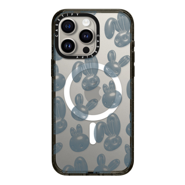 CASETiFY iPhone 15 Pro Max ケース ブラック インパクトケース MagSafe対応 Pixelated Bunny casetify_artist Father's Day CASETiFY iPhone 15 Pro Max ケース ブラック インパクトケース MagSafe対応 Pixelated Bunny casetify_artist Father's Day