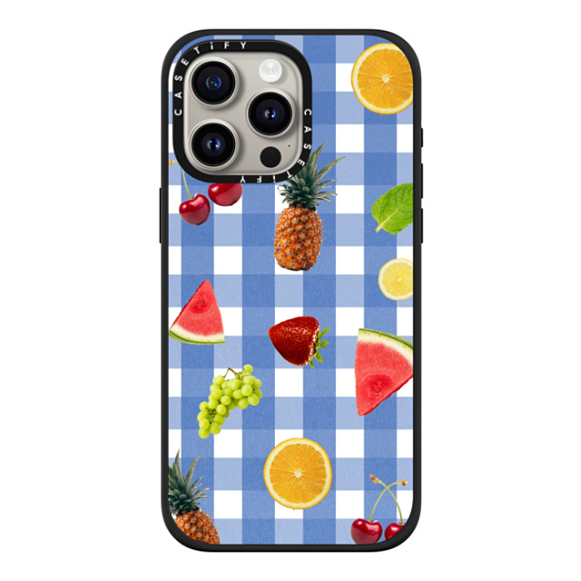 CASETiFY iPhone 15 Pro Max Case Matte Black Impact Case MagSafe Compatible Fruit Medley casetify_artist CASETiFY iPhone 15 Pro Max Case Matte Black Impact Case MagSafe Compatible Fruit Medley casetify_artist
