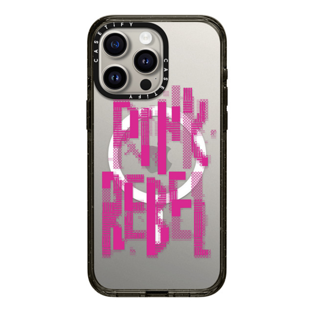 CASETiFY iPhone 15 Pro Max Case Black インパクトケース MagSafe対応 Typography,Y2K Typography,Y2K Pink Rebel Father's Day CASETiFY iPhone 15 Pro Max Case Black インパクトケース MagSafe対応 Typography,Y2K Typography,Y2K Pink Rebel Father's Day