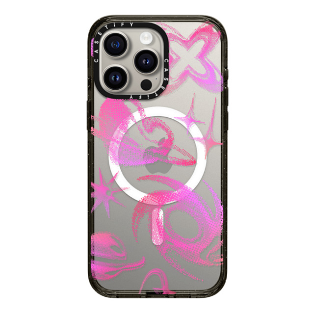 CASETiFY iPhone 15 Pro Max ケース ブラック インパクトケース MagSafe対応 Star,Heart Heart,Star,Y2K Y2K Bitmap Father's Day CASETiFY iPhone 15 Pro Max ケース ブラック インパクトケース MagSafe対応 Star,Heart Heart,Star,Y2K Y2K Bitmap Father's Day
