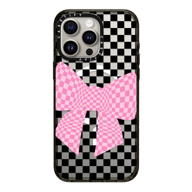 CASETiFY iPhone 15 Pro Max ケース ブラック インパクトケース MagSafe対応 Checkered,Ribbon Ribbon,Checkered Checkmate Bonita Father's Day CASETiFY iPhone 15 Pro Max ケース ブラック インパクトケース MagSafe対応 Checkered,Ribbon Ribbon,Checkered Checkmate Bonita Father's Day