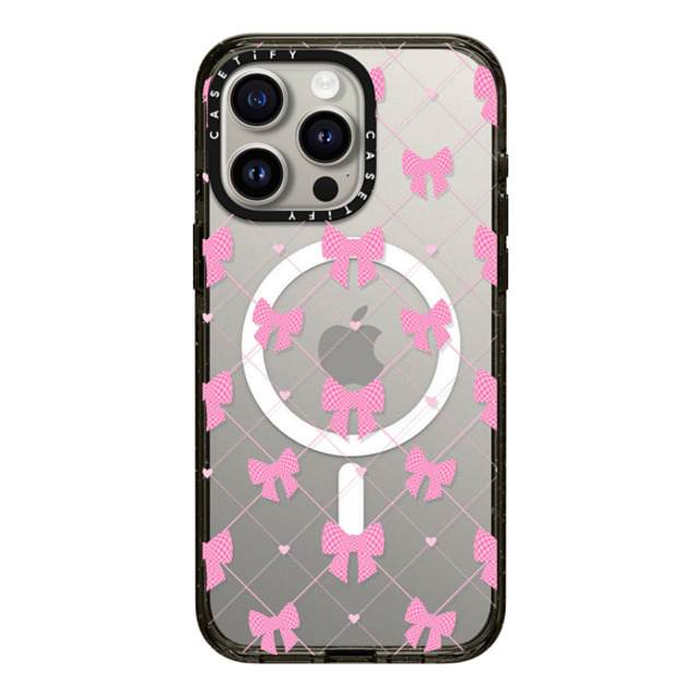 CASETiFY iPhone 15 Pro Max ケース ブラック インパクトケース MagSafe対応 Ribbon Ribbon Bow-net Lace Father's Day CASETiFY iPhone 15 Pro Max ケース ブラック インパクトケース MagSafe対応 Ribbon Ribbon Bow-net Lace Father's Day
