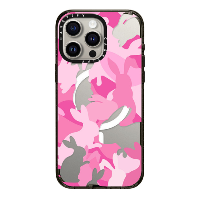 CASETiFY iPhone 15 Pro Max Case Black Impact Case MagSafe Compatible Bunny Bunny Bunny Camo Mother's Day CASETiFY iPhone 15 Pro Max Case Black Impact Case MagSafe Compatible Bunny Bunny Bunny Camo Mother's Day