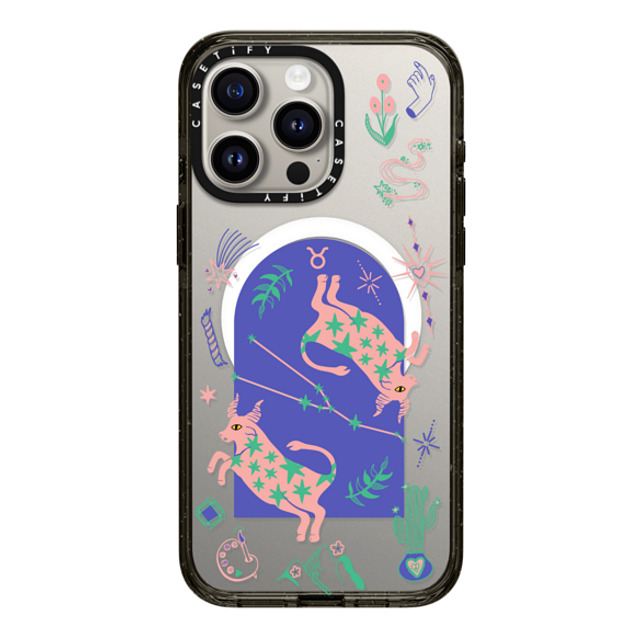 CASETiFY iPhone 15 Pro Max ケース ブラック インパクトケース MagSafe対応 Taurus casetify_artist Father's Day CASETiFY iPhone 15 Pro Max ケース ブラック インパクトケース MagSafe対応 Taurus casetify_artist Father's Day