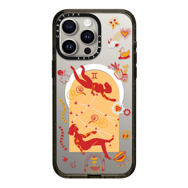CASETiFY iPhone 15 Pro Max ケース ブラック インパクトケース MagSafe対応 Gemini casetify_artist Father's Day CASETiFY iPhone 15 Pro Max ケース ブラック インパクトケース MagSafe対応 Gemini casetify_artist Father's Day