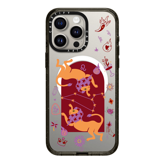 CASETiFY iPhone 15 Pro Max ケース ブラック インパクトケース MagSafe対応 Leo casetify_artist Father's Day CASETiFY iPhone 15 Pro Max ケース ブラック インパクトケース MagSafe対応 Leo casetify_artist Father's Day