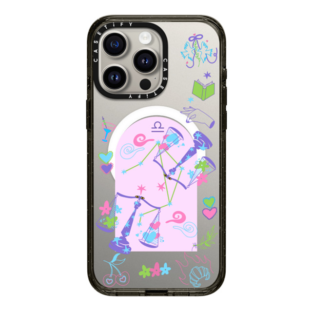CASETiFY iPhone 15 Pro Max ケース ブラック インパクトケース MagSafe対応 Libra casetify_artist Father's Day CASETiFY iPhone 15 Pro Max ケース ブラック インパクトケース MagSafe対応 Libra casetify_artist Father's Day