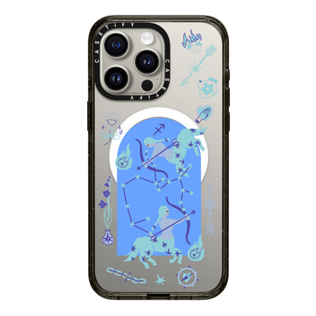 CASETiFY iPhone 15 Pro Max ケース ブラック インパクトケース MagSafe対応 Sagittarius casetify_artist Father's Day CASETiFY iPhone 15 Pro Max ケース ブラック インパクトケース MagSafe対応 Sagittarius casetify_artist Father's Day