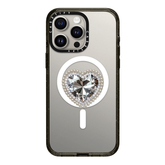 CASETiFY iPhone 15 Pro Max Case Black Impact Case MagSafe Compatible Jewel Heart casetify_artist Back to School CASETiFY iPhone 15 Pro Max Case Black Impact Case MagSafe Compatible Jewel Heart casetify_artist Back to School