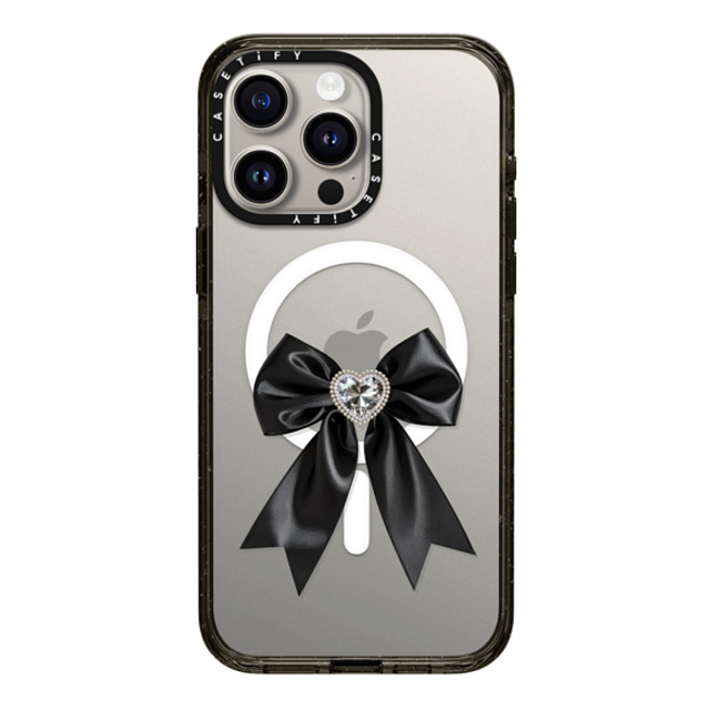 CASETiFY iPhone 15 Pro Max ケース ブラック インパクトケース MagSafe対応 Black Satin Ribbon casetify_artist Back to School CASETiFY iPhone 15 Pro Max ケース ブラック インパクトケース MagSafe対応 Black Satin Ribbon casetify_artist Back to School