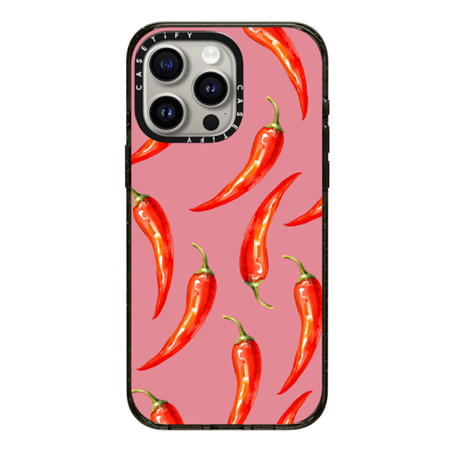 CASETiFY iPhone 15 Pro Max ケース ブラック インパクトケース MagSafe対応 Food Food Hot Chilli Back to School CASETiFY iPhone 15 Pro Max ケース ブラック インパクトケース MagSafe対応 Food Food Hot Chilli Back to School