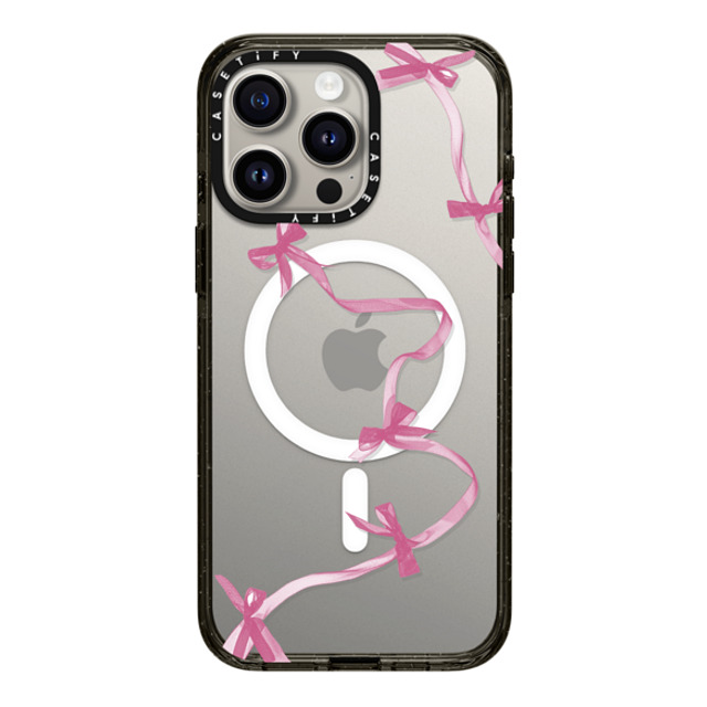 CASETiFY iPhone 15 Pro Max ケース ブラック インパクトケース MagSafe対応 Organza Ribbons casetify_artist Back to School CASETiFY iPhone 15 Pro Max ケース ブラック インパクトケース MagSafe対応 Organza Ribbons casetify_artist Back to School