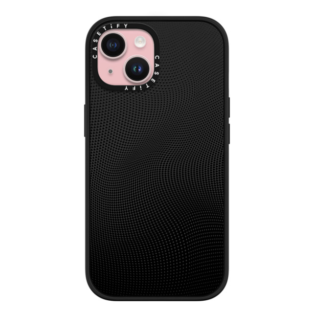 CASETiFY iPhone 15 ケース マットブラック インパクトケース MagSafe対応 Checkered,Monochrome,Gradient Gradient Spots