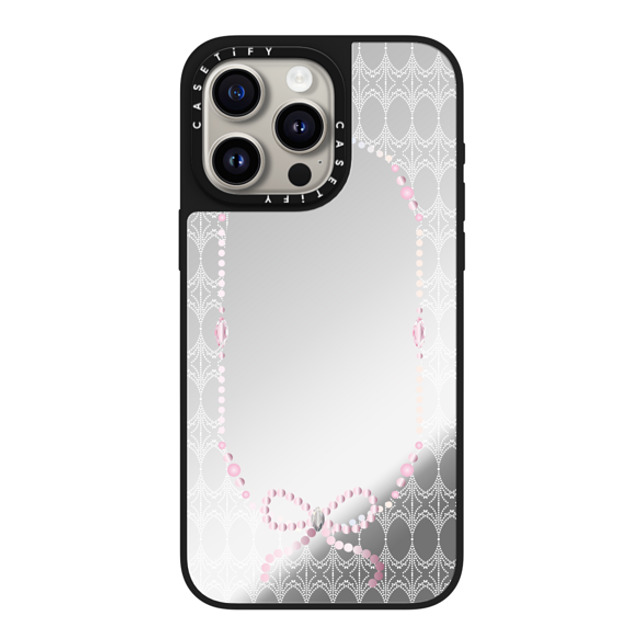 CASETiFY iPhone 15 Pro Max ケース Silver on Black ミラーケース MagSafe対応 The Princess's Morning casetify_artist