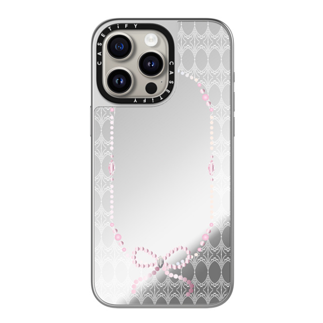 CASETiFY iPhone 15 Pro Max ケース シルバー (シルバーバンパー) ミラーケース MagSafe対応 The Princess's Morning casetify_artist