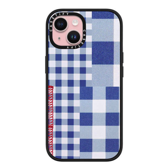 CASETiFY iPhone 15 ケース マットブラック インパクトケース MagSafe対応 Gingham Picnic casetify_artist