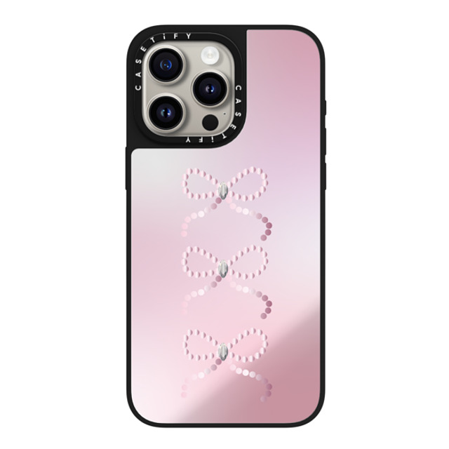 CASETiFY iPhone 15 Pro Max ケース Silver on Black ミラーケース MagSafe対応 Anne's Diary casetify_artist