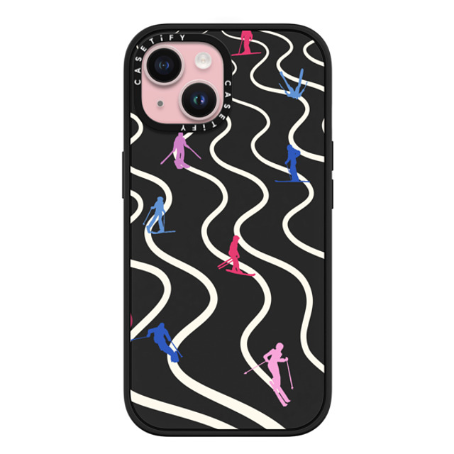 CASETiFY iPhone 15 ケース マットブラック インパクトケース MagSafe対応 Downhill Skiing casetify_artist