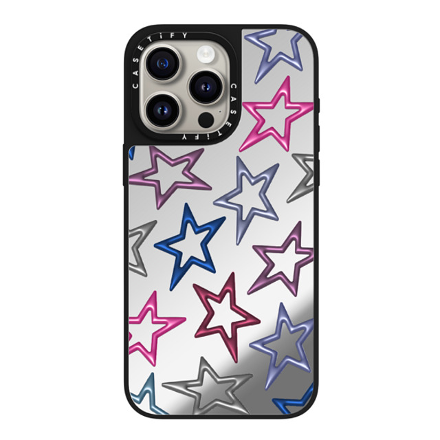 CASETiFY iPhone 15 Pro Max ケース Silver on Black ミラーケース MagSafe対応 All Star casetify_artist